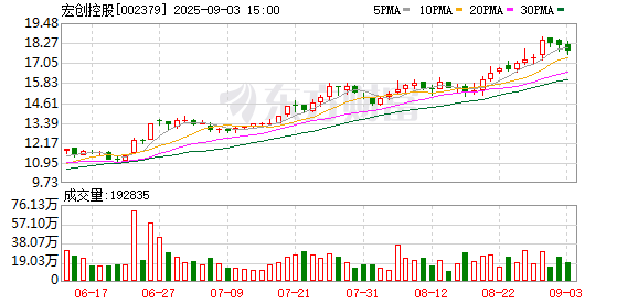 中巖投資 宏創(chuàng)控股：2025年半年度公司計提資產減值準備金額合計約5008萬元